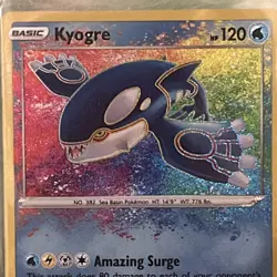 Pokemon TCG Shining Fates Kyogre Holo Card 021/072 Amazing Rare, Near Mint/Mint - Image 2