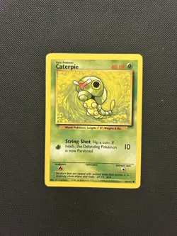 Caterpie 45/102 | Base Set | Non Holo Pokemon Card LP - Image 1
