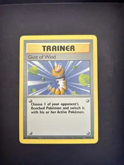 Gust of Wind 93/102 | Base Set | Non Holo Pokemon Card NM | Read Description - Image 1