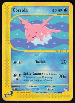 Pokemon TCG - Expedition Base Set - Corsola 102/165 - P - Image 1