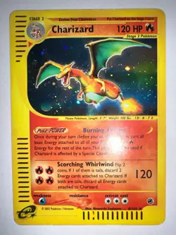 Pokemon Expedition Base Set Charizard Holo 6/165 - Image 1