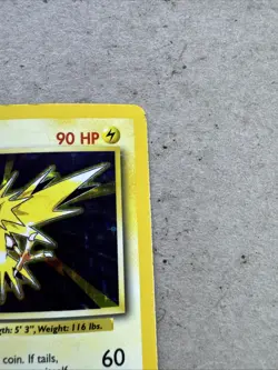Pokemon TCG Zapdos Holo Rare Card Base Set 16/102 - Image 2