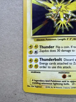 Pokemon TCG Zapdos Holo Rare Card Base Set 16/102 - Image 4