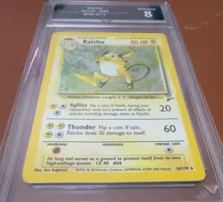 Raichu 16/130 Base set 2 2000 Holo Swirl - Pokemon Card - get graded 8 Near mint - Image 2