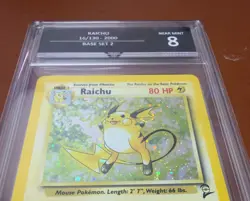 Raichu 16/130 Base set 2 2000 Holo Swirl - Pokemon Card - get graded 8 Near mint - Image 3