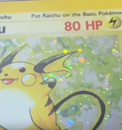 Raichu 16/130 Base set 2 2000 Holo Swirl - Pokemon Card - get graded 8 Near mint - Image 4
