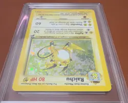 Raichu 16/130 Base set 2 2000 Holo Swirl - Pokemon Card - get graded 8 Near mint - Image 5