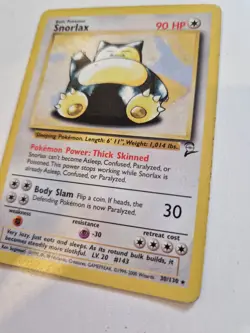 Pokemon Card Snorlax 30/130 Base Set 2 Non-Holo Rare NM - Image 5