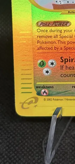Pokemon TCG Expedition Base Set Butterfree 005/165 Reverse Holo Rare 80HP (2002) - Image 5