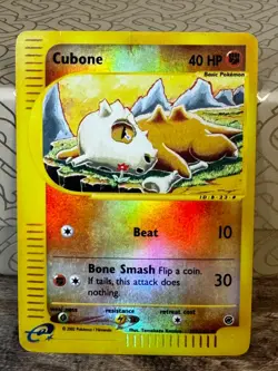 Pokemon Cubone Reverse Holo Expedition Base Set Card 103/165 - Image 1