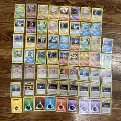 1999 Pokemon BASE Set Builder (61) Count Lot Common Uncommon Rare Non Holo /102 - Image 1