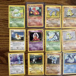 1999 Pokemon BASE Set Builder (61) Count Lot Common Uncommon Rare Non Holo /102 - Image 2