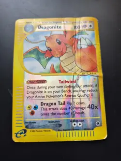 Pokemon Dragonite Reverse Holo Expedition Base Set [HP-DMG] e-Reader 43/165 - Image 1