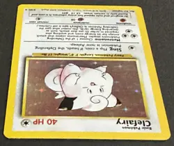 Pokemon Clefairy 5/102 Holo Base Set Unlimited 1999 WOTC HP Vintage - Image 4