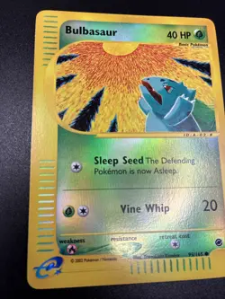 Pokemon TCG Bulbasaur 95/165 Expedition Base Set Reverse Holo NM/MINT - Image 2