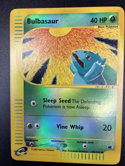 Pokemon TCG Bulbasaur 95/165 Expedition Base Set Reverse Holo NM/MINT - Image 4