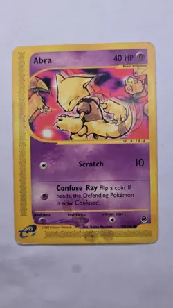 Pokemon TCG Abra 93/165 2002 Expedition Base Set Regular Non Holo Common - Image 1