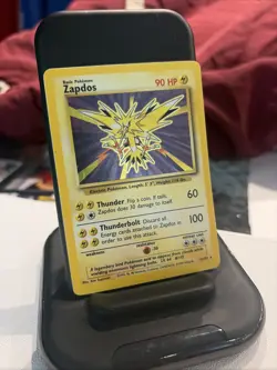 Zapdos Base Set 16/102 Holo, with shadow, Moderately played, Pokemon - Image 1