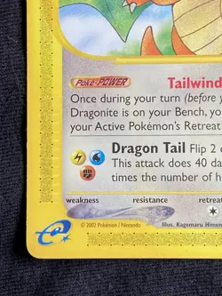Pokemon TCG Dragonite 043/165 Expedition Base Set Non-Holo Rare Unlimited 100 HP - Image 4