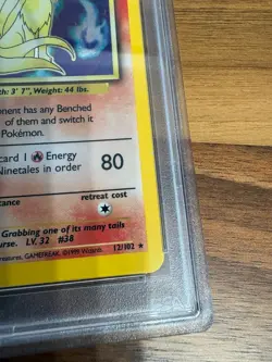 Ninetales 12/102 Base Set Holo Pokemon Card Pokemon WOTC TCG 1999 PSA 7 - Image 3