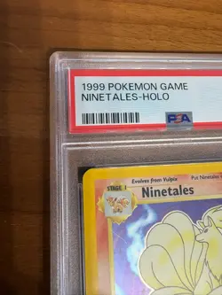 Ninetales 12/102 Base Set Holo Pokemon Card Pokemon WOTC TCG 1999 PSA 7 - Image 5