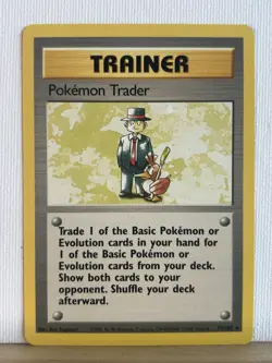 Pokemon Trader 77/102 - Base Set - WOTC Vintage 1999 Pokemon TCG Card - Image 1