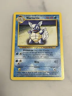 Pokemon TCG Wartortle Base Set 42/102 Regular Uncommon Card - Image 1