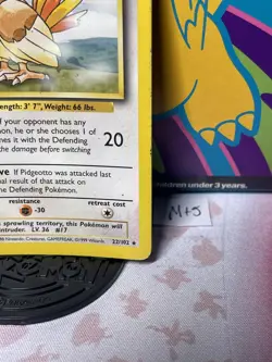 Pokemon TCG Card - Pidgeotto Base Set 22/102 Unlimited Regular - Image 5