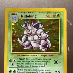 Nidoking 11/102 - Base Set - Holo WOTC Vintage 1999 Pokemon TCG Card NM - Image 3