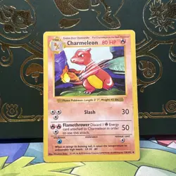 Charmeleon 24/102 Shadowless Base Set - Pokemon TCG Card Uncommon HP - Image 1