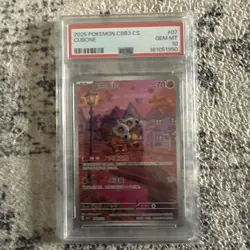 2025 POKEMON SIMPLIFIED CHINESE CBB3 C-GEM PACK VOL 3 #07 CUBONE PSA 10 - Image 1