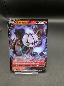 Pokemon TCG Chandelure v Fusion Strike Ultra Rare Card 039/264 NM Condition - Image 1