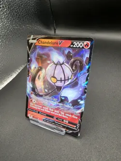 Pokemon TCG Chandelure v Fusion Strike Ultra Rare Card 039/264 NM Condition - Image 2