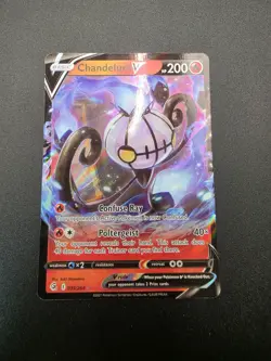 Pokemon TCG Chandelure v Fusion Strike Ultra Rare Card 039/264 NM Condition - Image 4