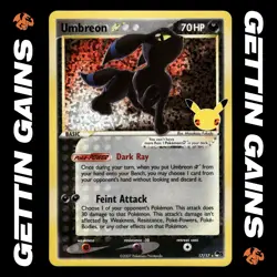 Umbreon Gold Star - 17/17 - Ultra Rare - Celebrations - Pokemon Card - NM/M - Image 1