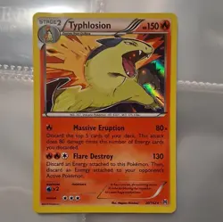 Pokemon TCG Typhlosion Breakthrough Holo Rare Stage 2 150 HP English 20/162 2015 - Image 1