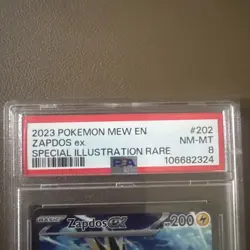 The Pokemon Company Zapdos ex 202/165 Sv: Scarlet & Violet 151 EN Holo PSA 8 SIR - Image 3
