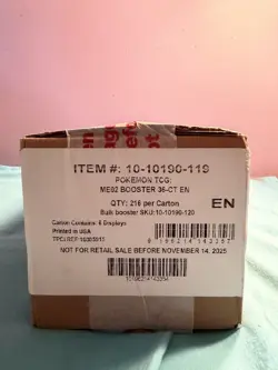 POKEMON TCG! ME Phantasmal Flames BOOSTER BOX CASE SEALED BRAND NEW - Image 1