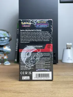 Pokemon TCG Mega Evolution Phantasmal Flames Sealed Half Booster Box (18 Packs) - Image 2