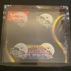 Pokemon TCG Mega Evolution: Phantasmal Flames Sealed Booster Box EN With Acrylic - Image 1