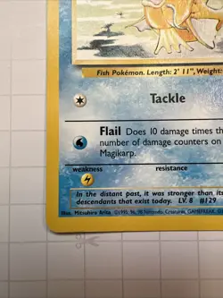 Pokemon TCG Magikarp Base Set Unlimited 35/102 Regular WOTC 1999-2000 LP - Image 5
