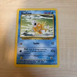 Pokemon TCG Magikarp 35/102 Base Set Common Vintage WOTC 1999 LP - Image 1