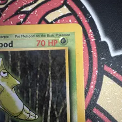 Pokemon TCG Metapod 54/102 Base Set Common Card LP WOTC 1999 Vintage - Image 3