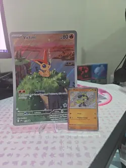 Pokemon Victini Jumbo Full Art Promo Card- SVP 208: Black Bolt/White Flare NM - Image 1