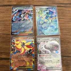 Chaos Rising 4 Card Bundle Near Mint Condition Pokemon Cards - Image 1