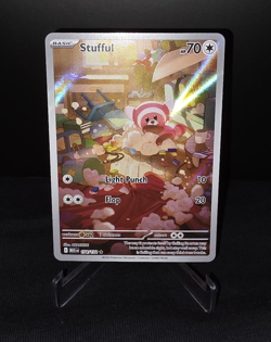 Pokemon TCG Mega Evolution Stufful Illustration Rare Card 154/132 Near Mint - Image 1