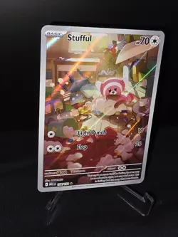 Pokemon TCG Mega Evolution Stufful Illustration Rare Card 154/132 Near Mint - Image 2