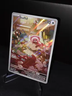 Pokemon TCG Mega Evolution Stufful Illustration Rare Card 154/132 Near Mint - Image 3