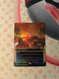 Blast Zone (0092) (Borderless) (Galaxy Foil) Edge of Eternities: Stellar Sights - Image 1