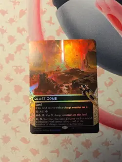 Blast Zone (0092) (Borderless) (Galaxy Foil) Edge of Eternities: Stellar Sights - Image 2